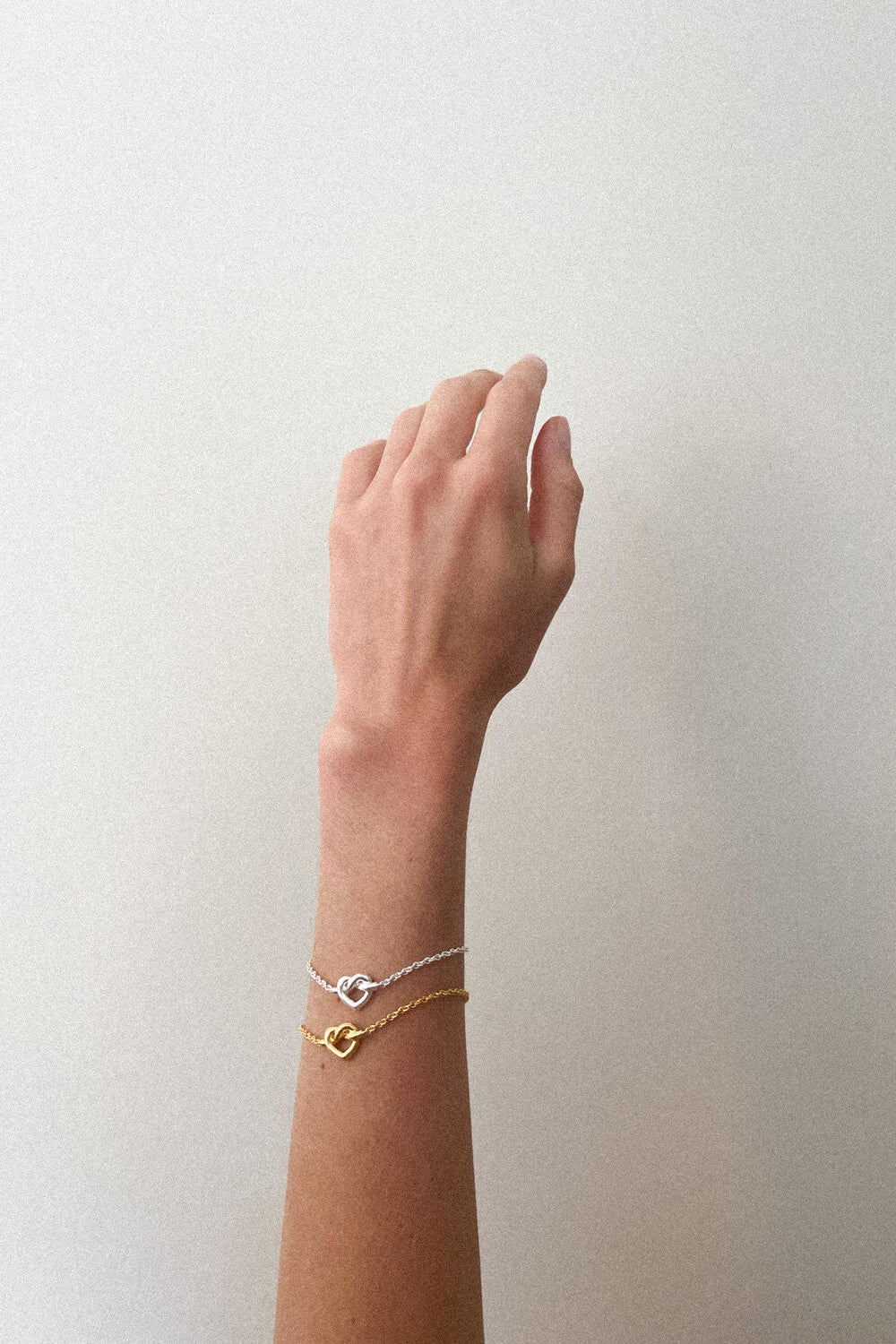 Tied Heart armbånd - sølv