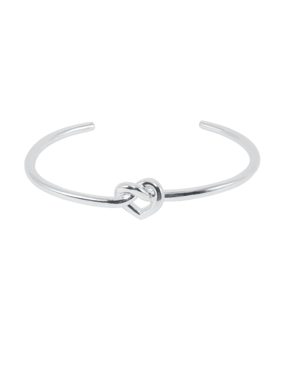 Tied Heart armring - sølv