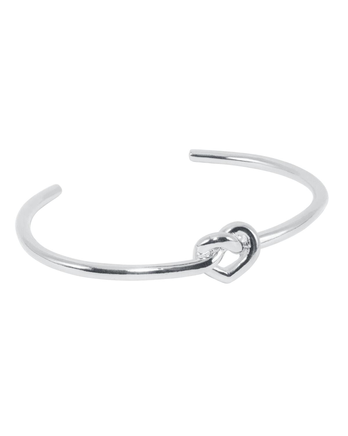 Tied Heart armring - sølv