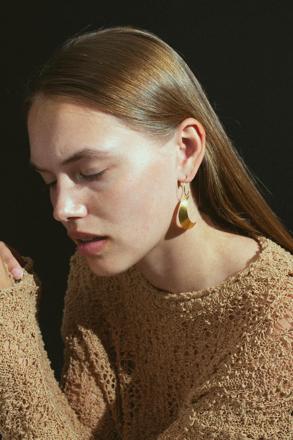 Big Half Moon creol - forgyldt