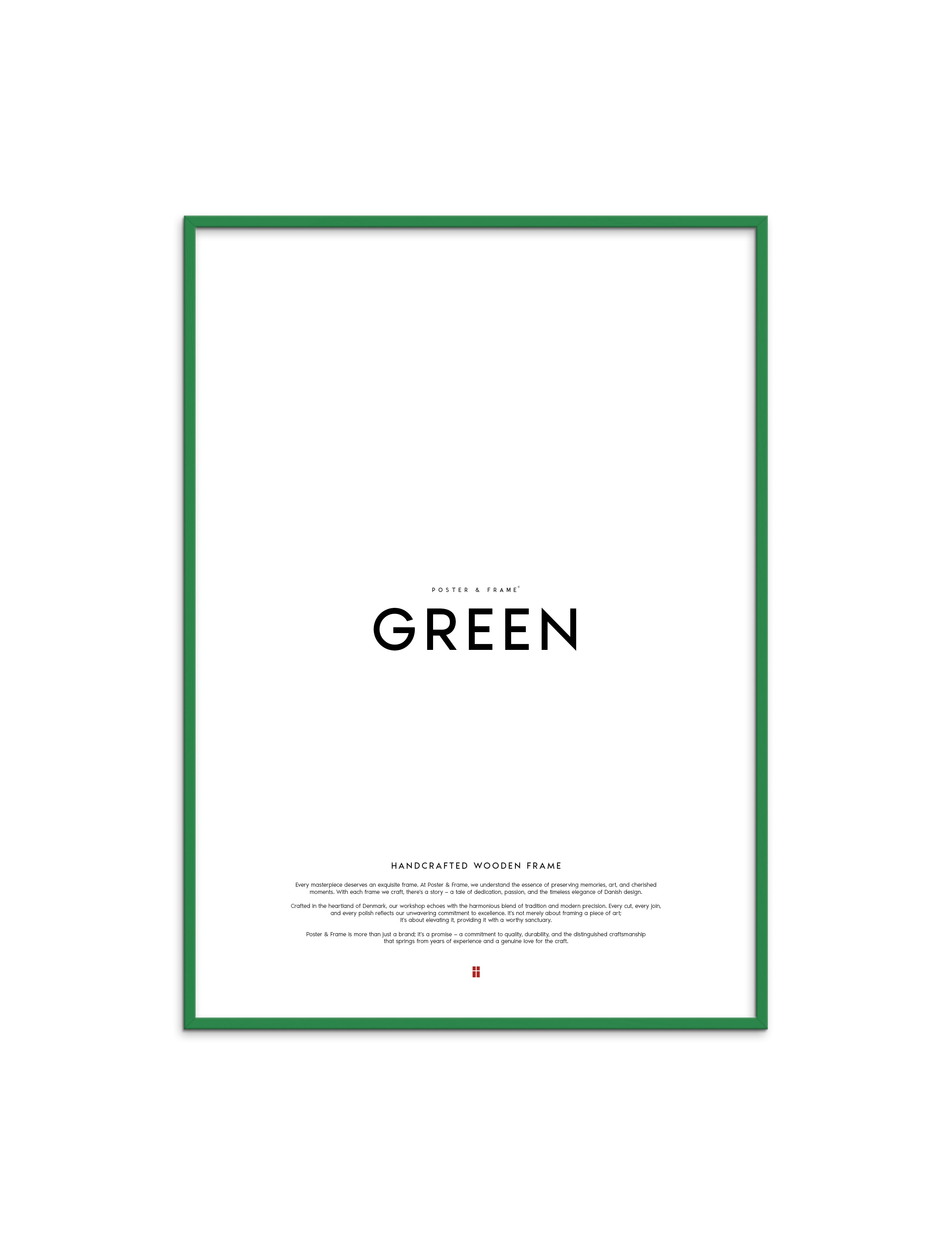 Træramme - grøn