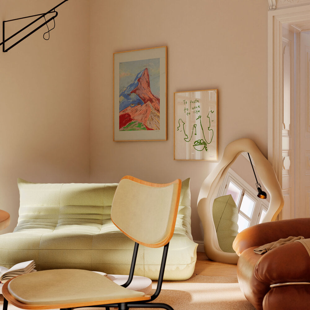 Ridge IV plakat, mønstret - 50x70 cm