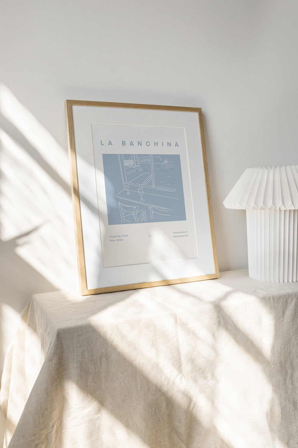 La Banchina No.1 plakat, blå - 30x40 cm