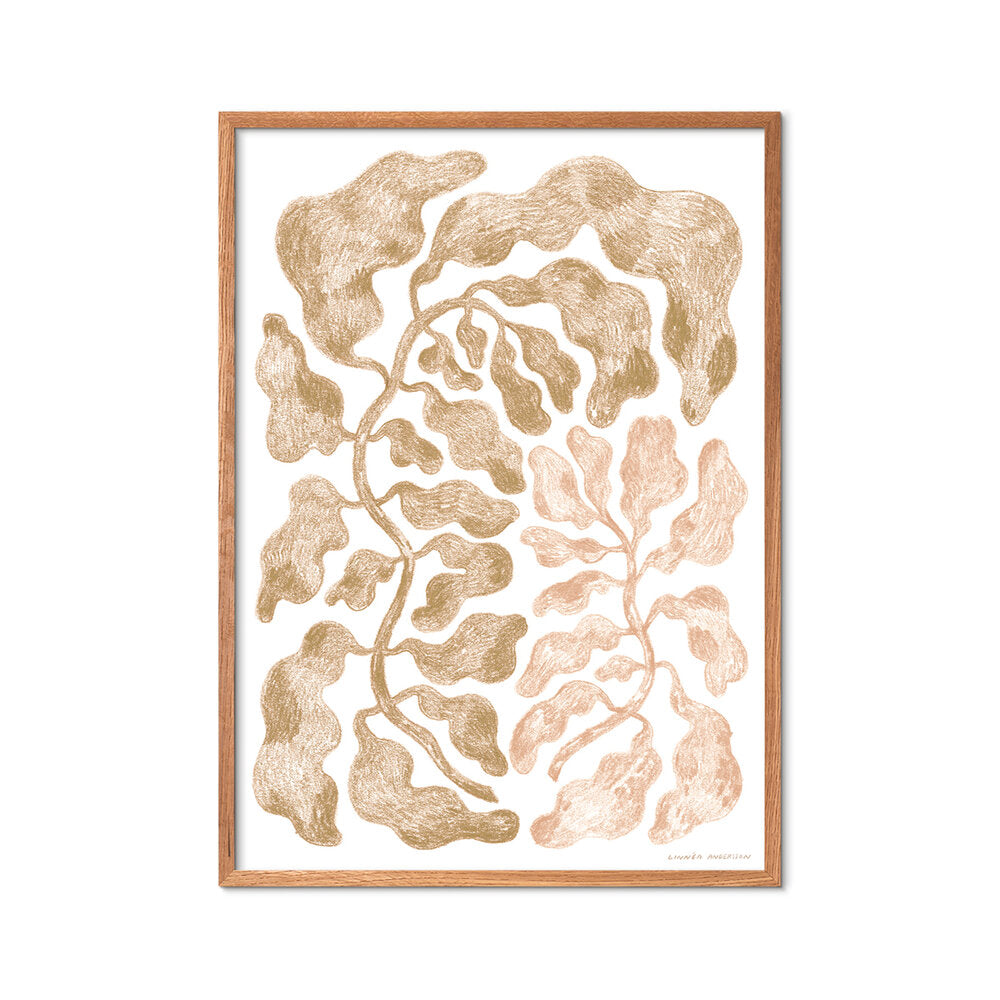 The Two plakat, beige - 30x40 cm