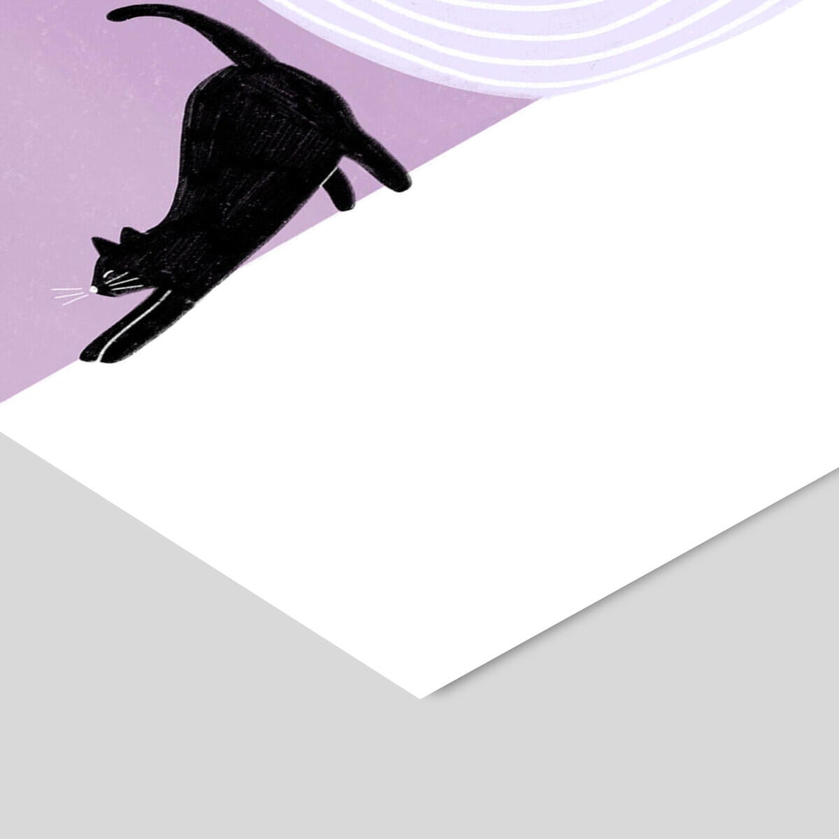 Bea Muller Girl and Cat plakat - A5