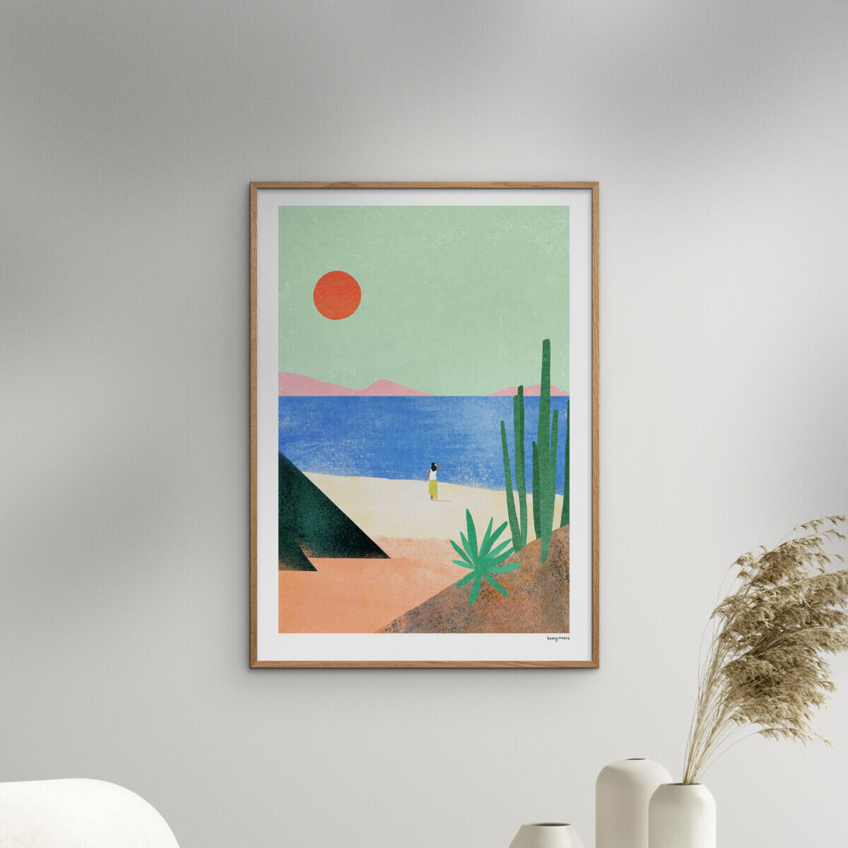 Henry Rivers Beach Girl plakat - A5