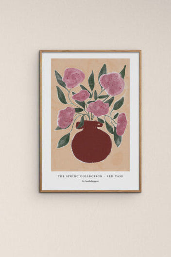 Red Vase plakat - A4