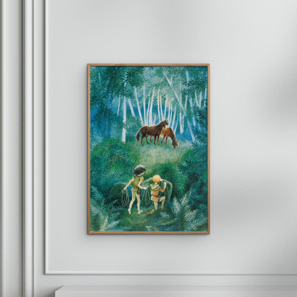 Horses In The Woods Ronja The Robbers Daughter plakat - A5