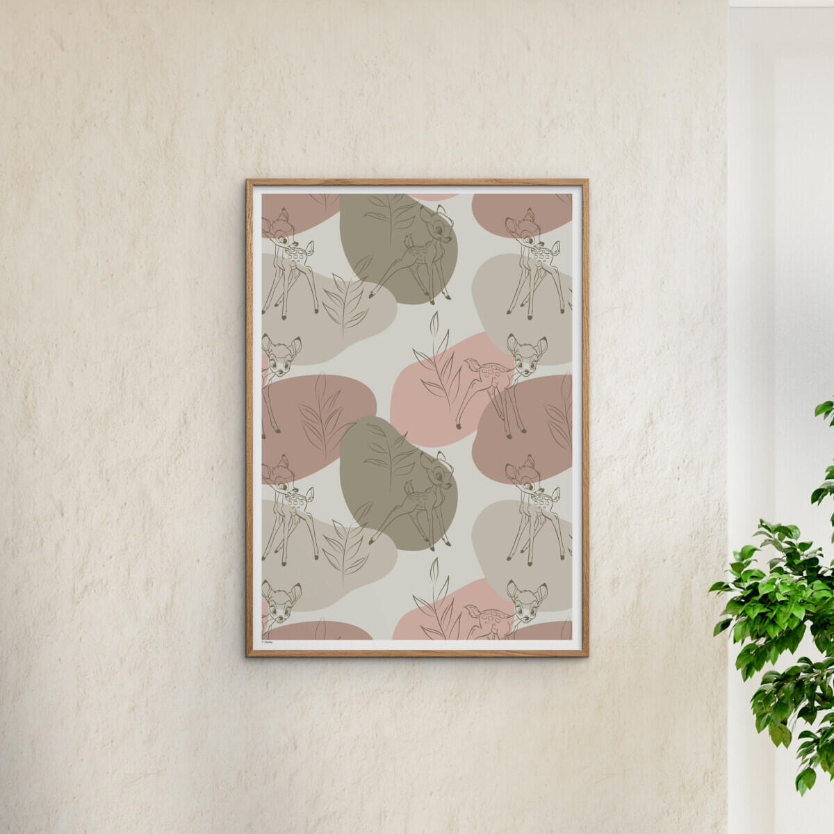 Disney Bambi Green Outline plakat - A5
