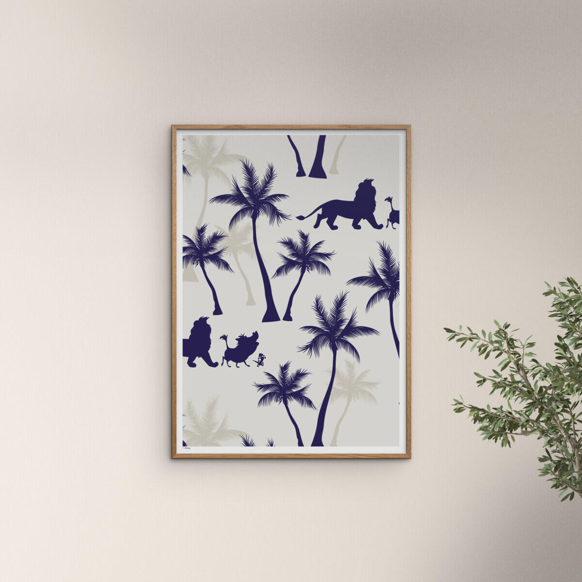 Disney The Lion King Blue Palms plakat - A5