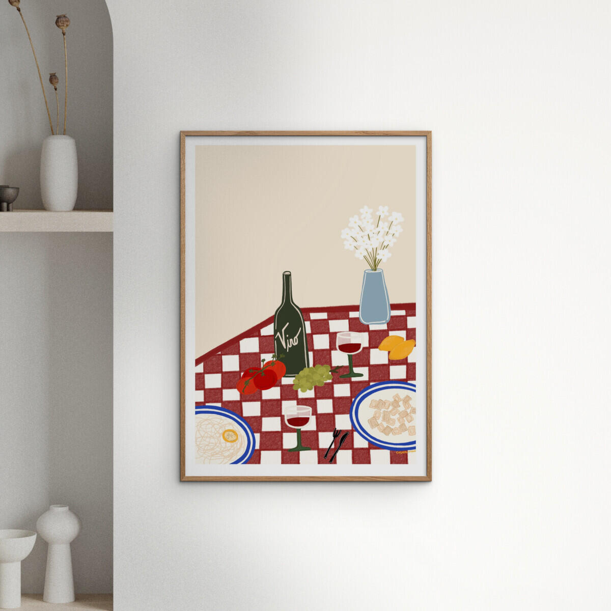 Engberg Studio Italian Dinner plakat - 30x40 cm