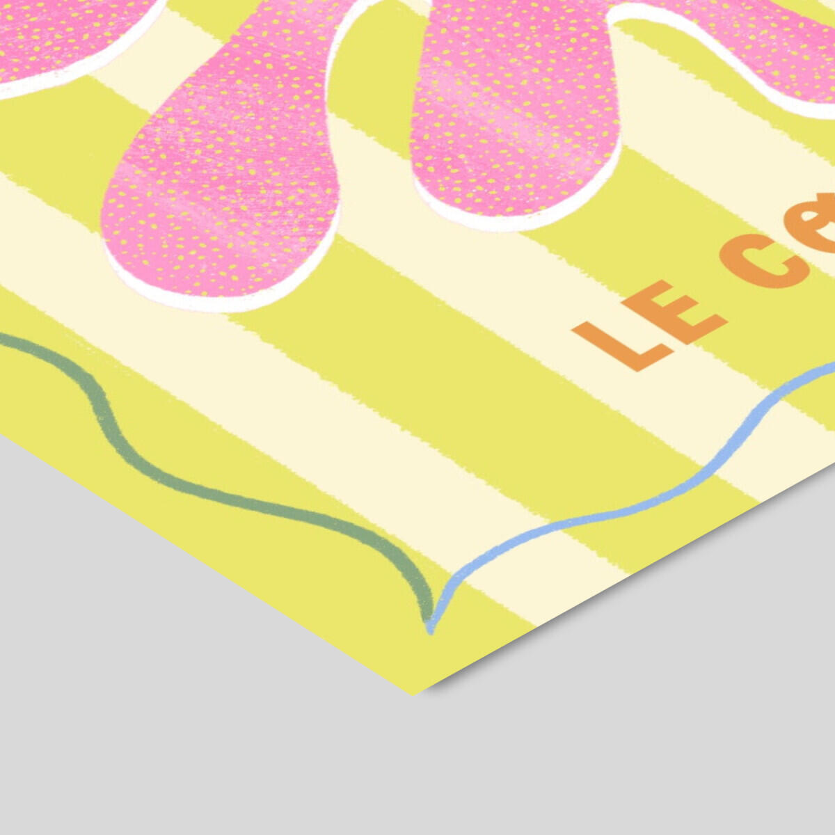 Melissa Donne Le Corail Lemon/Cream plakat - A5