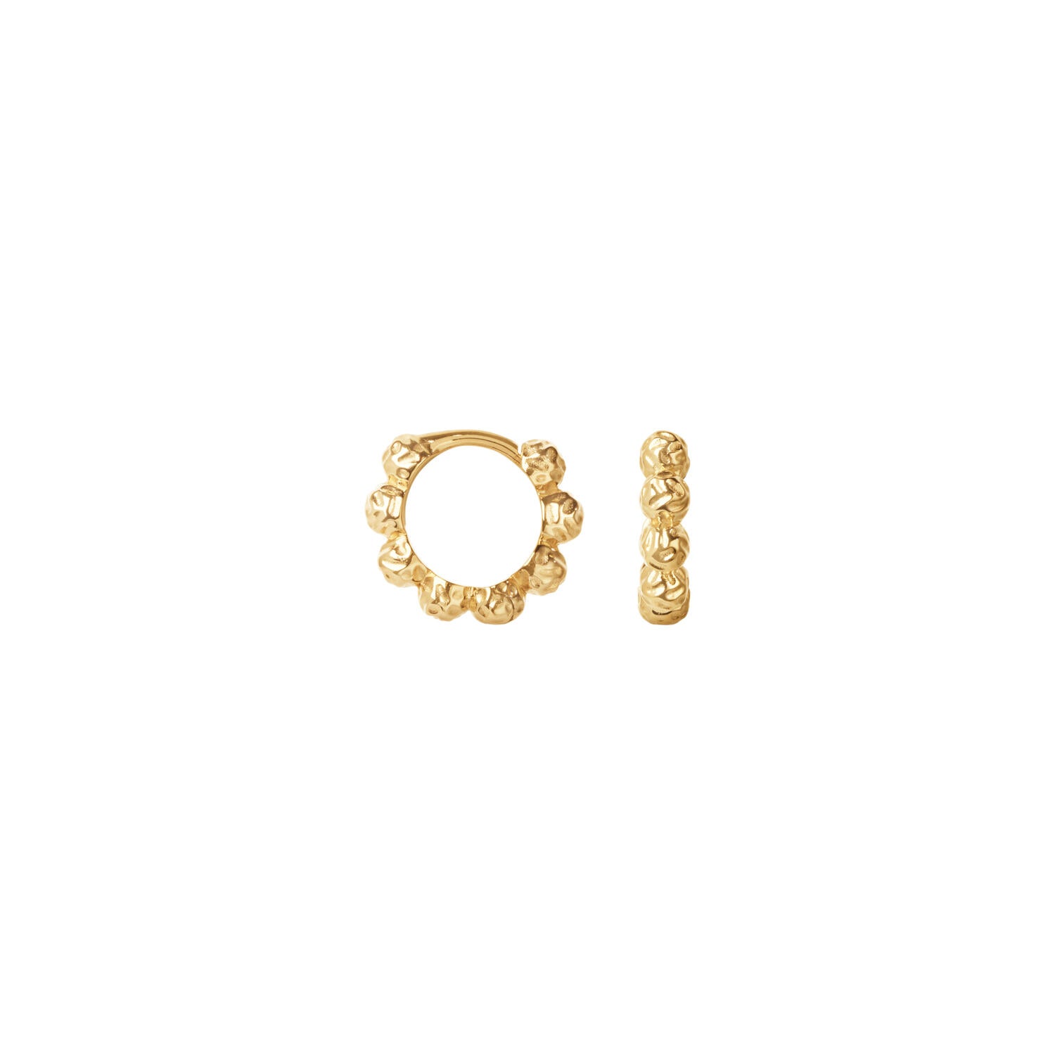 Small Dots hoops - forgyldt