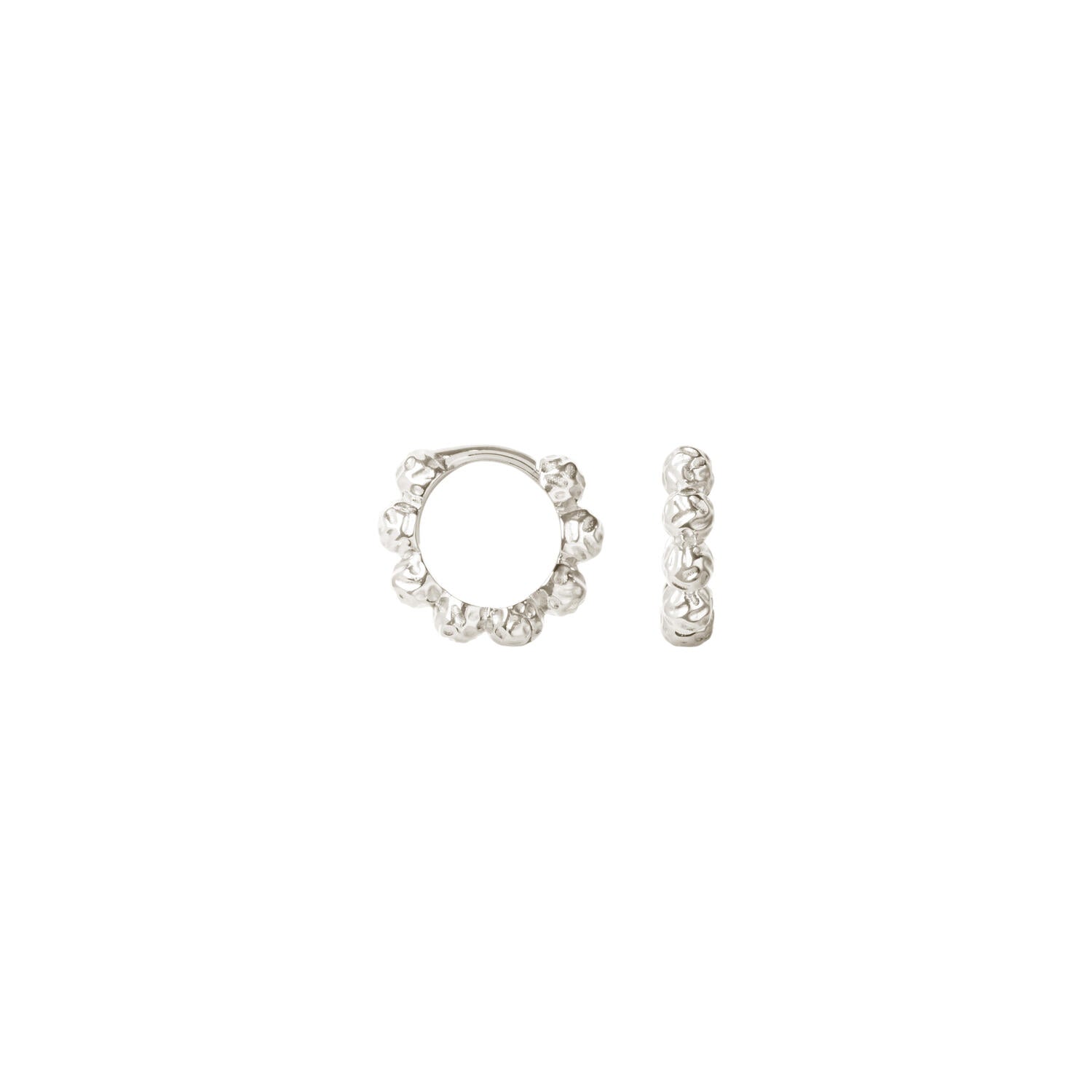 Small Dots hoops - sølv