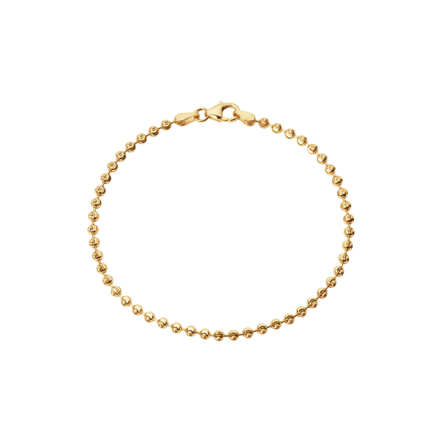Textured Dots armbånd - forgyldt