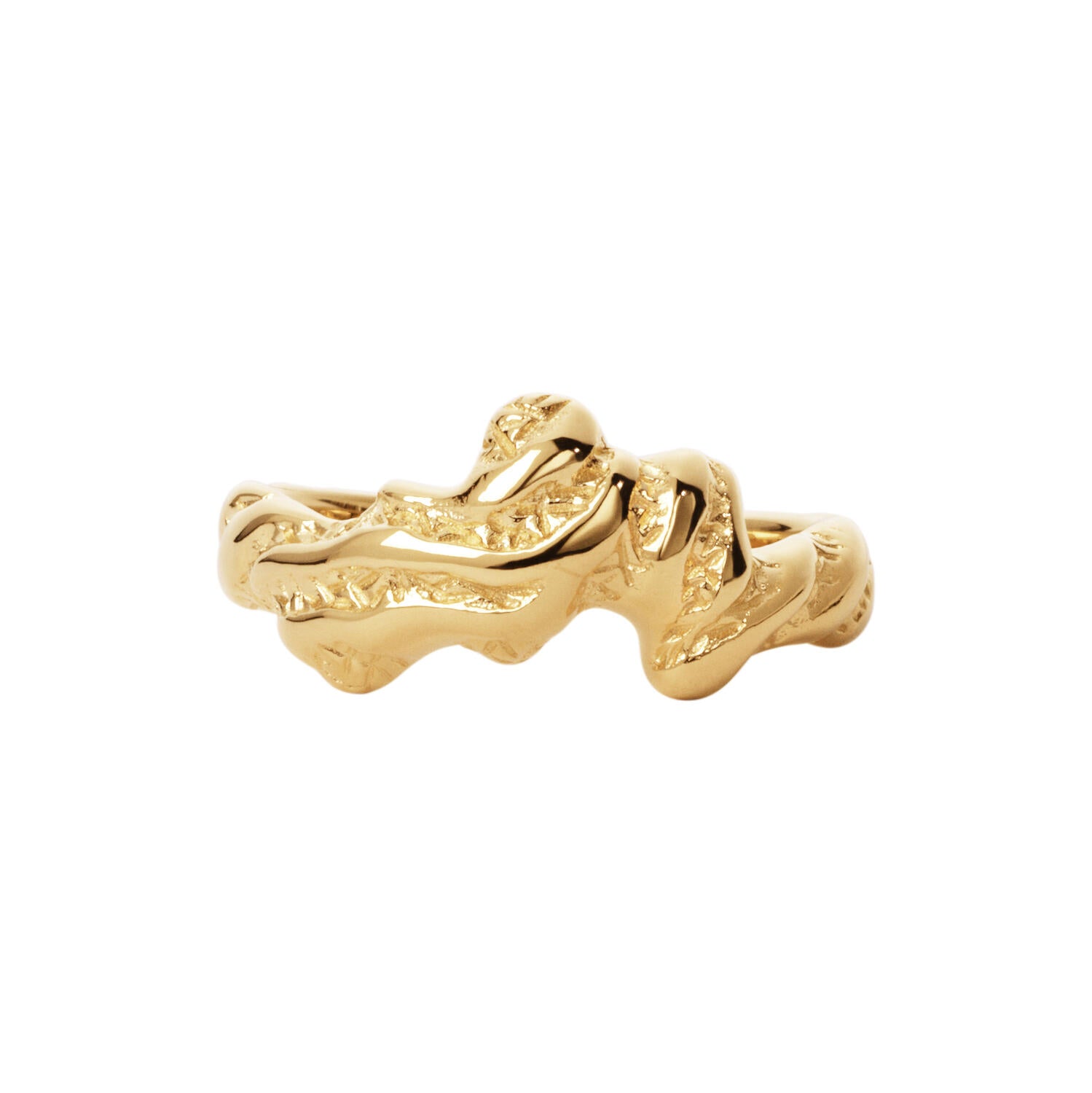 Sway Zebra ring – forgyldt