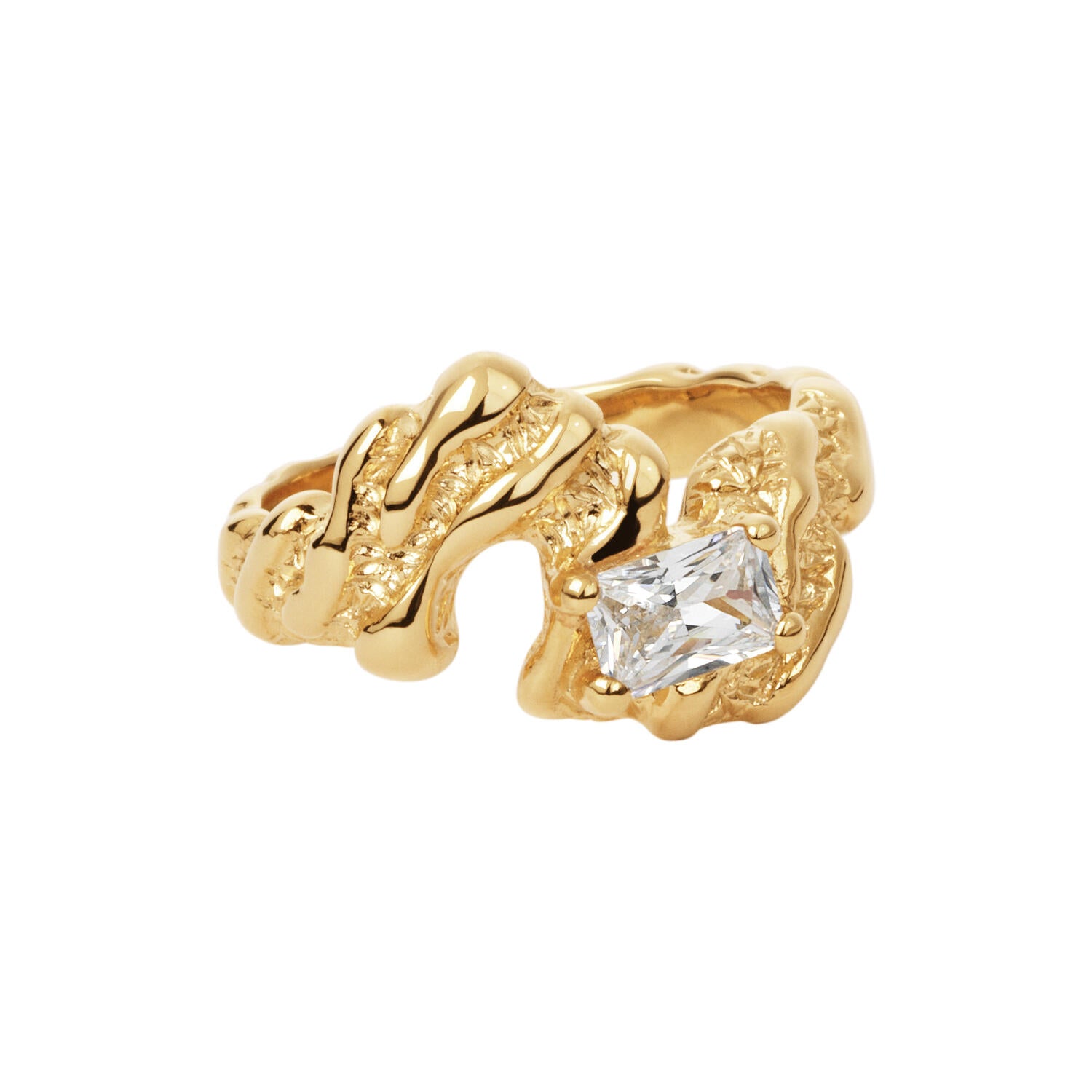Flare Zebra ring – forgyldt