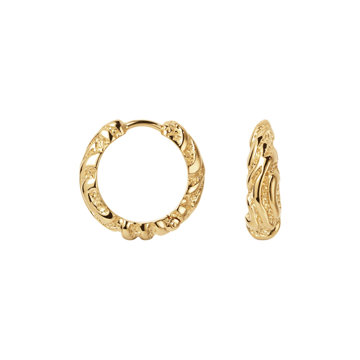 Zebra hoops – forgyldt