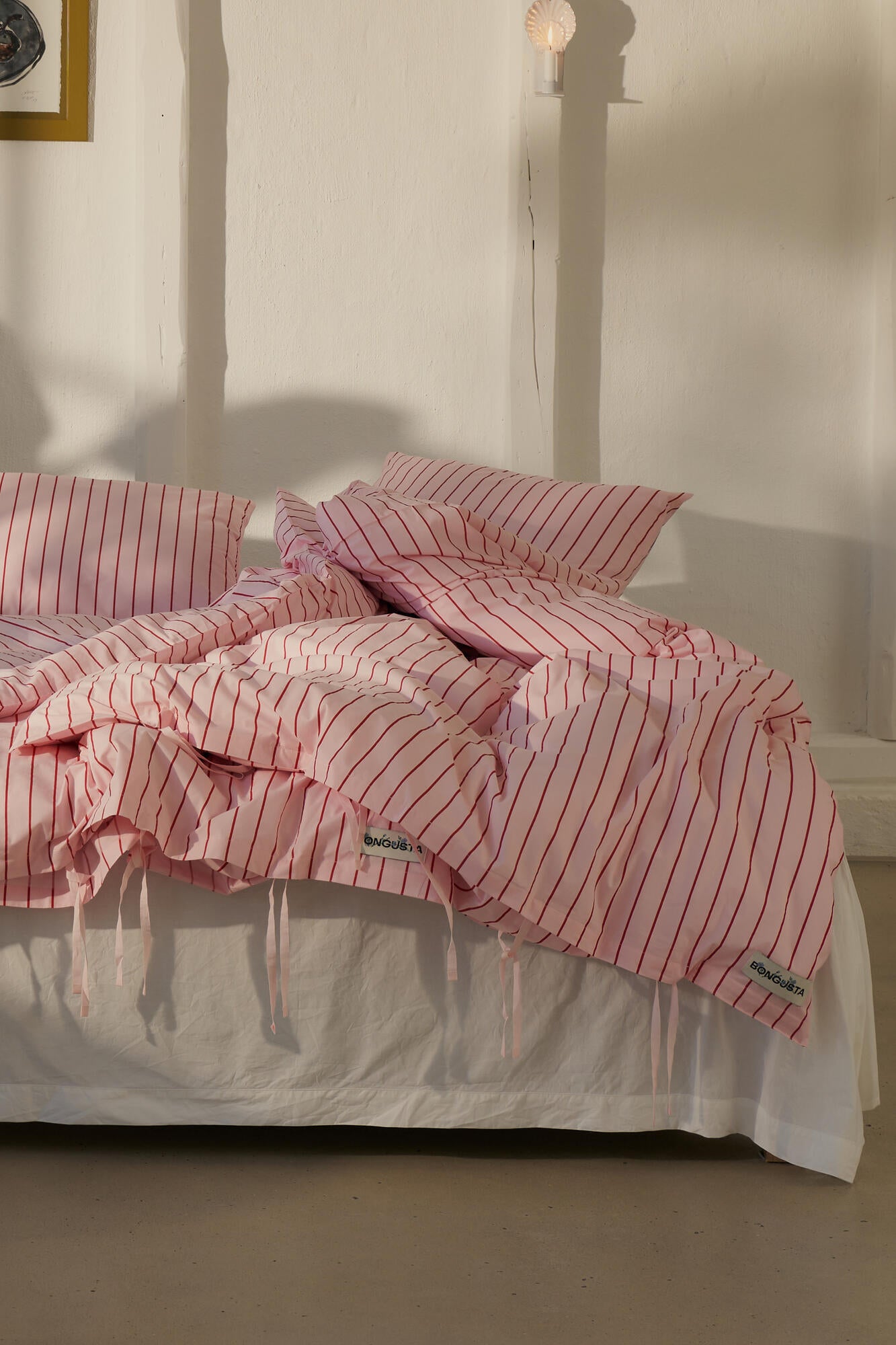 Percale sengesæt - Baby Pink & Ski Patrol