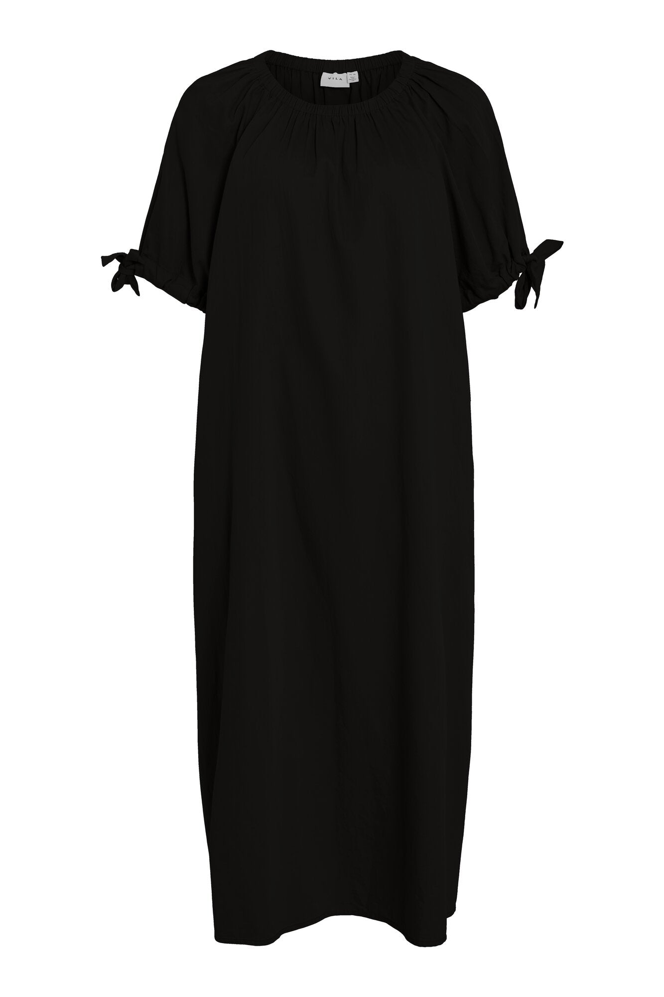 Vinille Tied midi kjole - sort