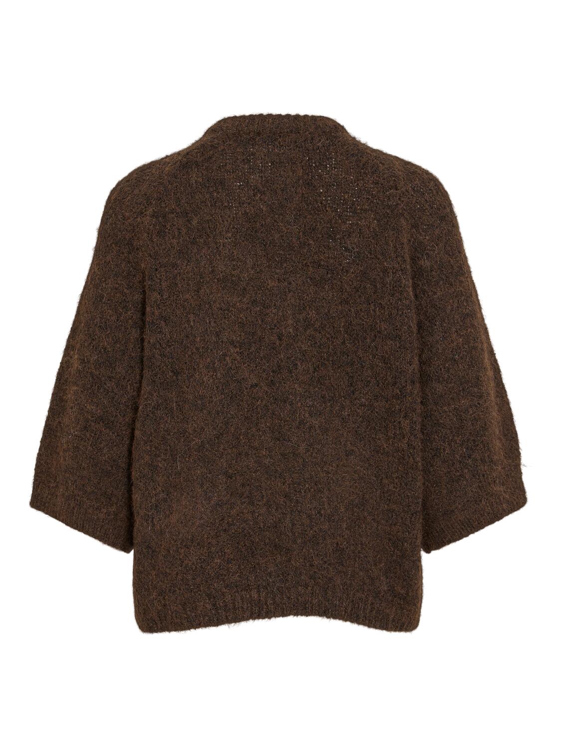 Vikarley 3/4 cardigan - Coffee Bean