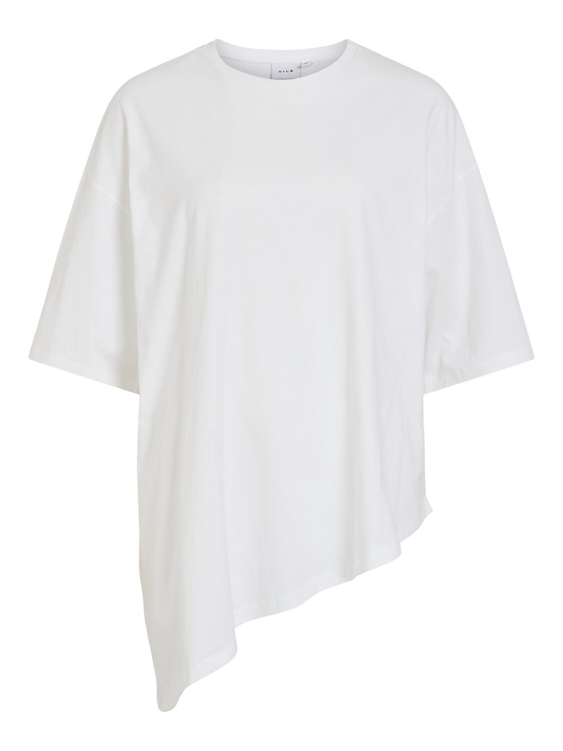 Viuliera Asymmeric t-shirt - Cloud Dancer