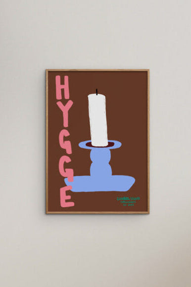 Hygge Candle plakat - A4