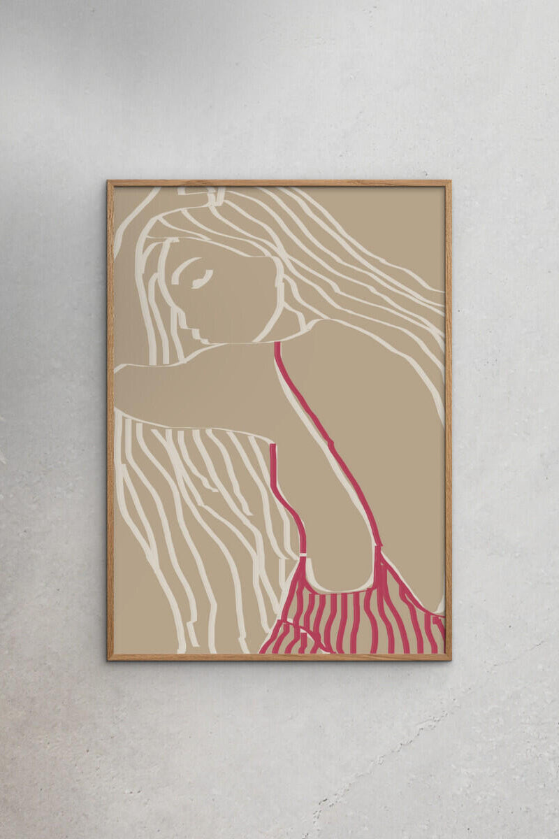 THE MIUUS STUDIO Serene Silhouette plakat - 50x70 cm