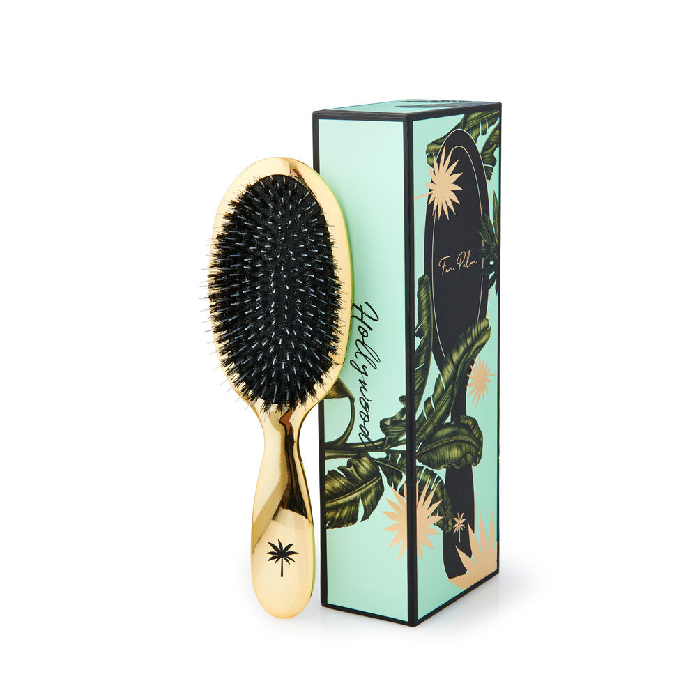 Vildsvinehår & nylon hårbørste, medium - Hollywood