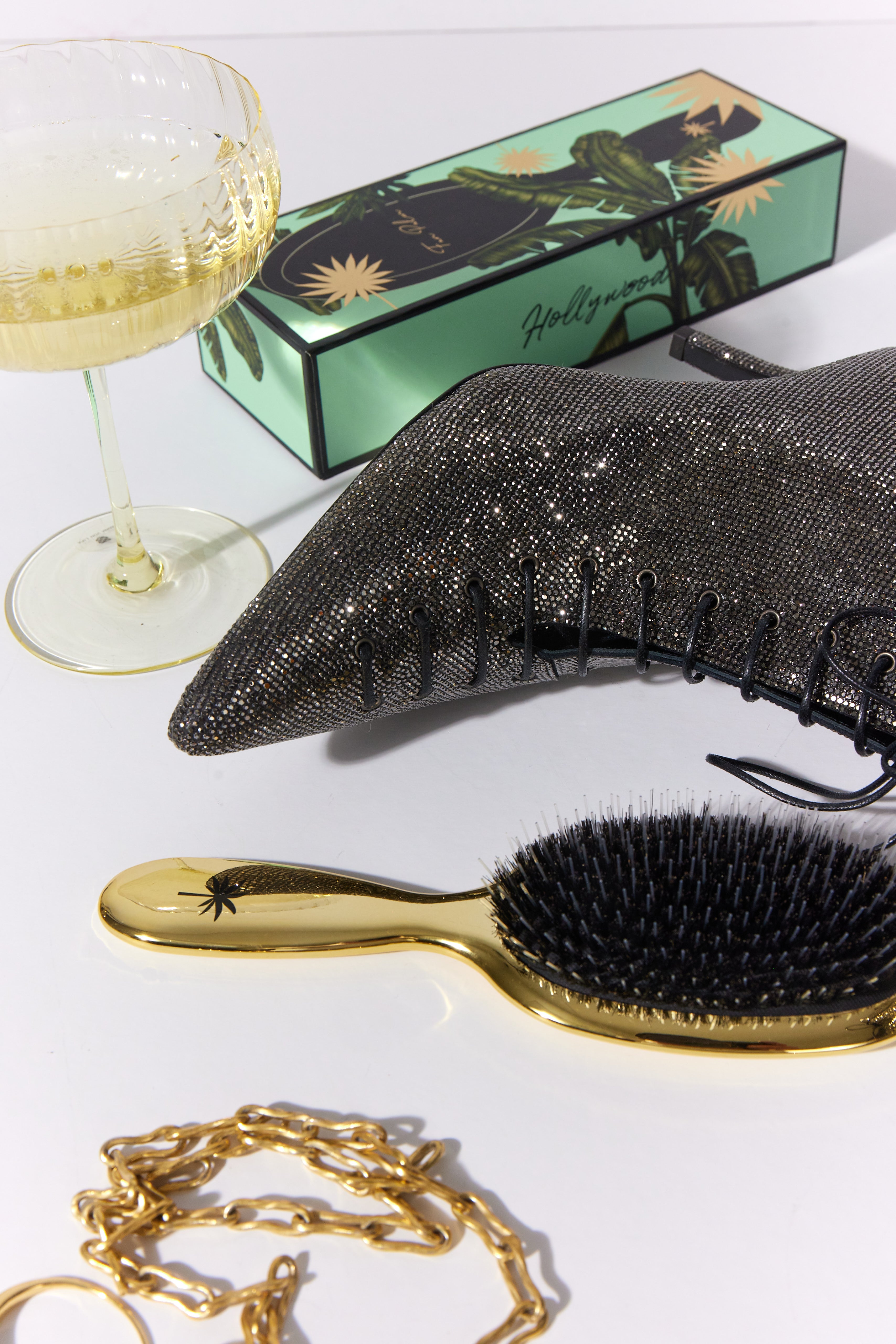 Vildsvinehår & nylon hårbørste, medium - Hollywood