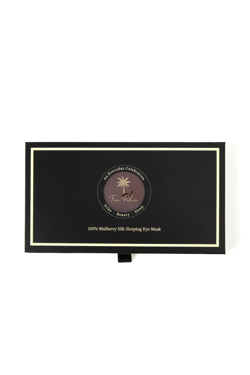 To The Moon sovemaske - Brown w. black embroidery