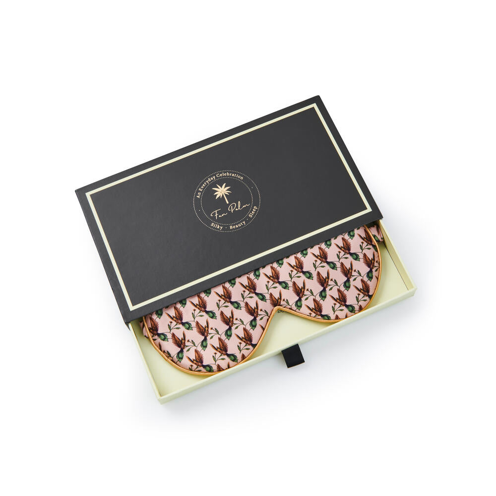 Silke sovemaske - Rose Hummingbird