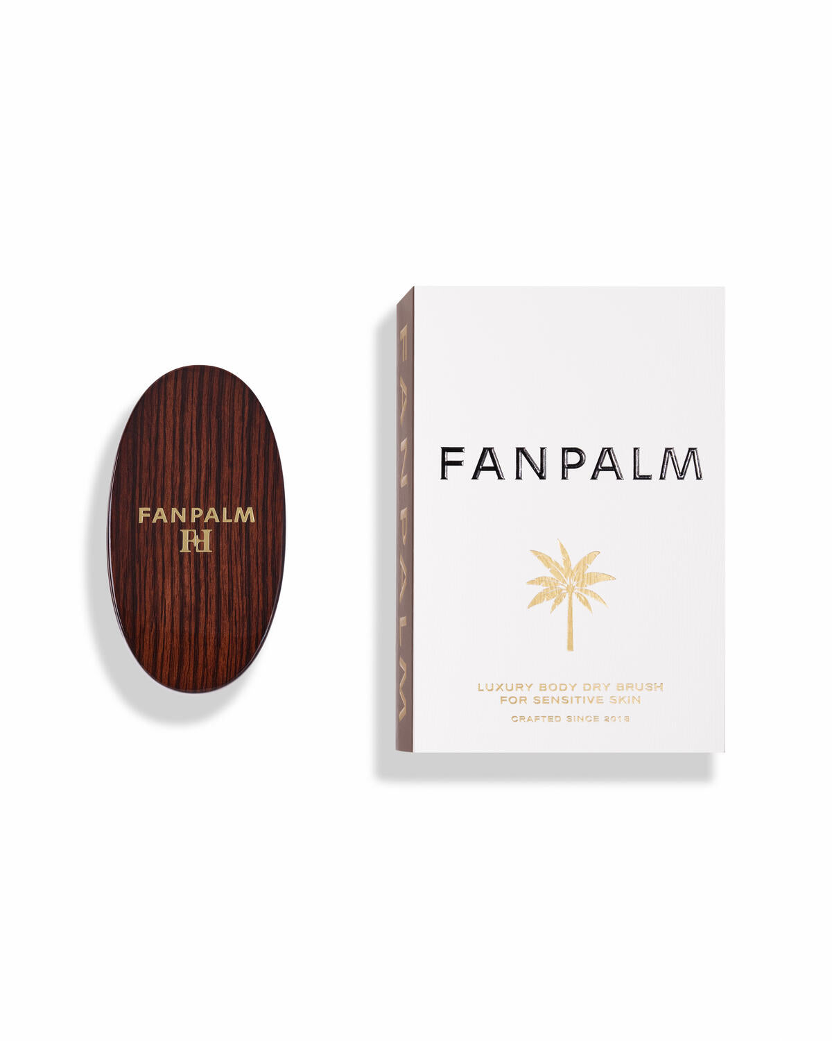 Tørbørste, sensitiv hud - Glossy Brown