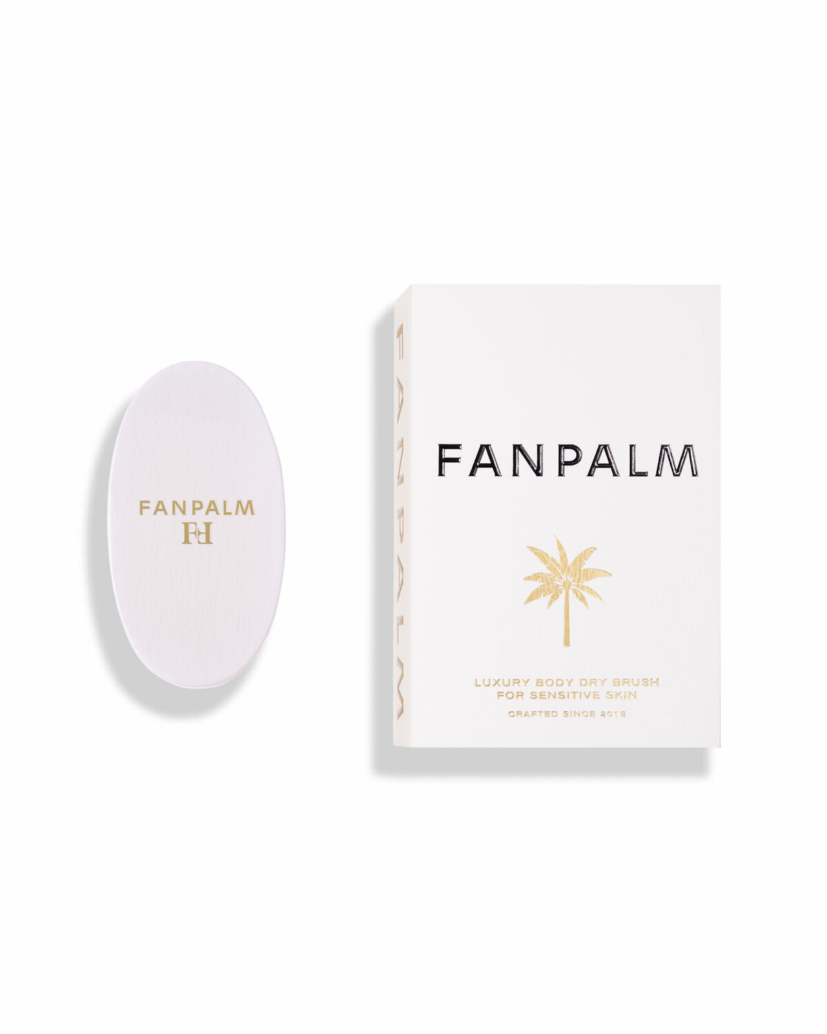 Tørbørste, sensitiv hud - Glossy White