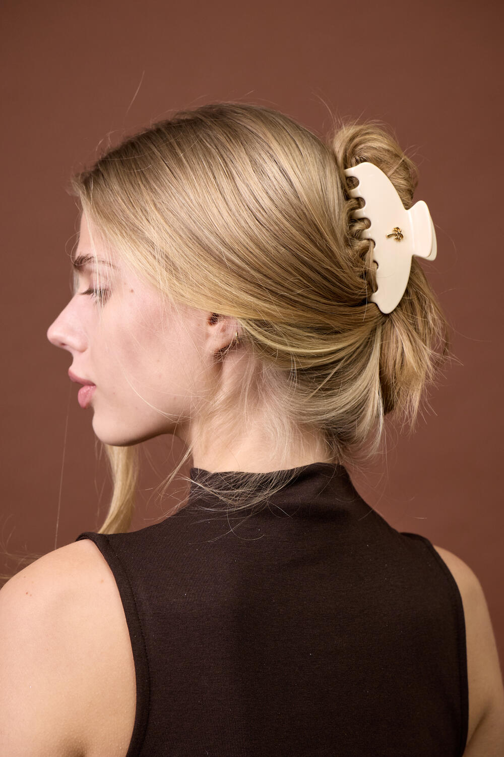 Hårklemme - Ivory