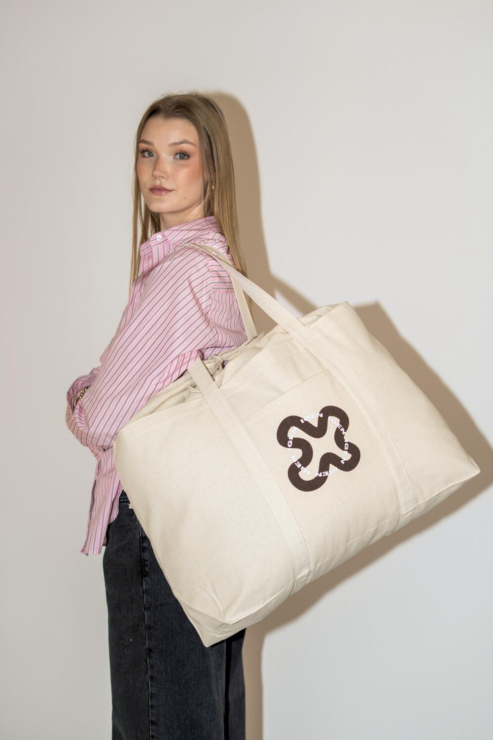 Mega shopper - brun