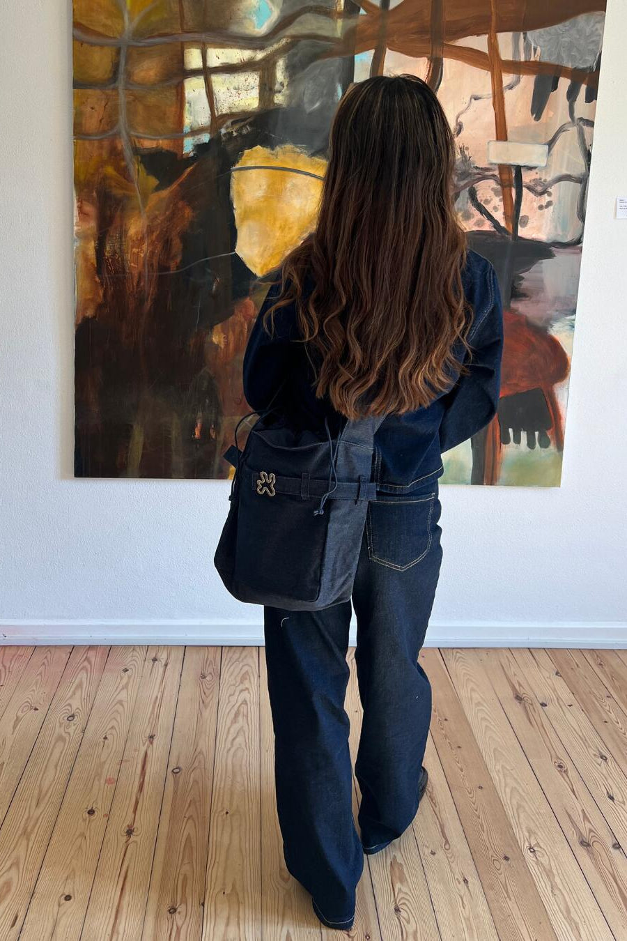 DENIM crossbody taske - blå
