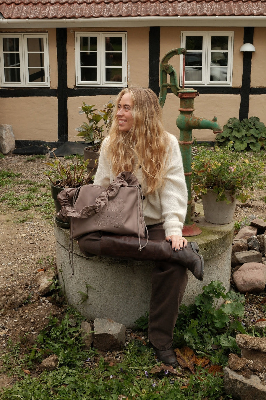 Shield Midi shopper – grå