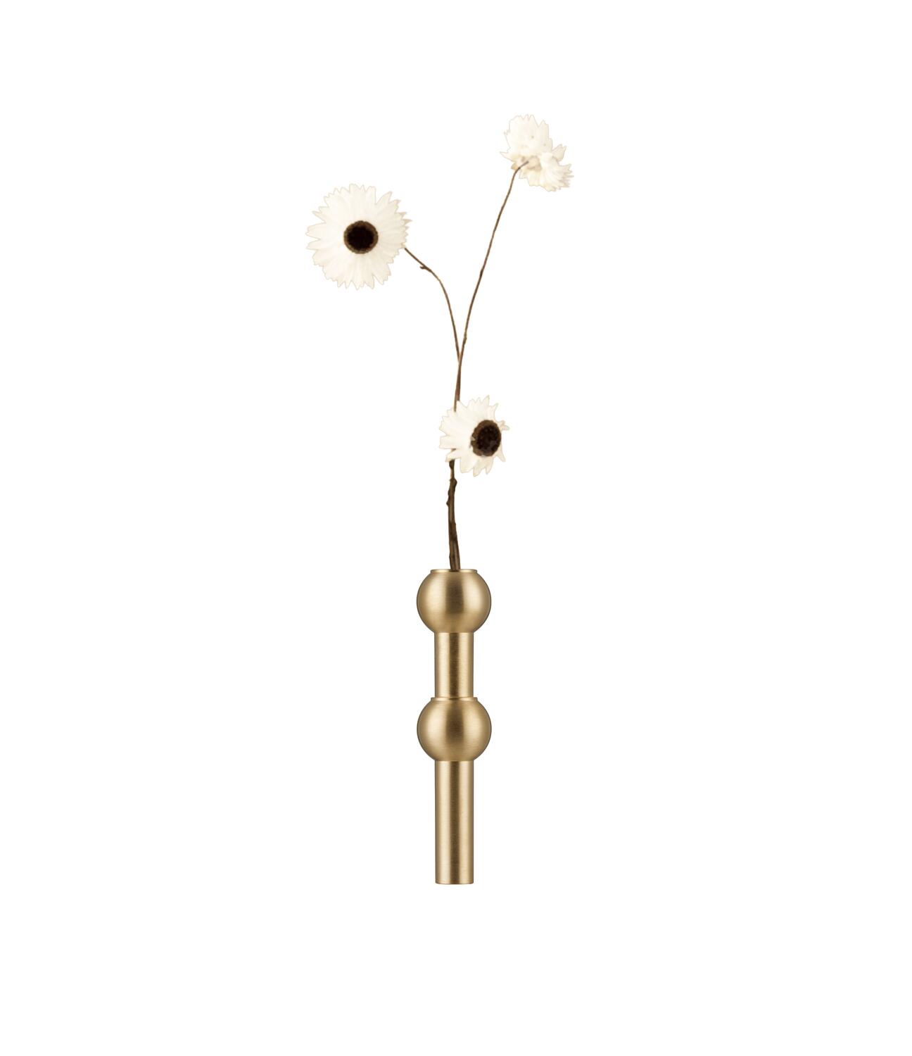 Nagel vase - børstet messing
