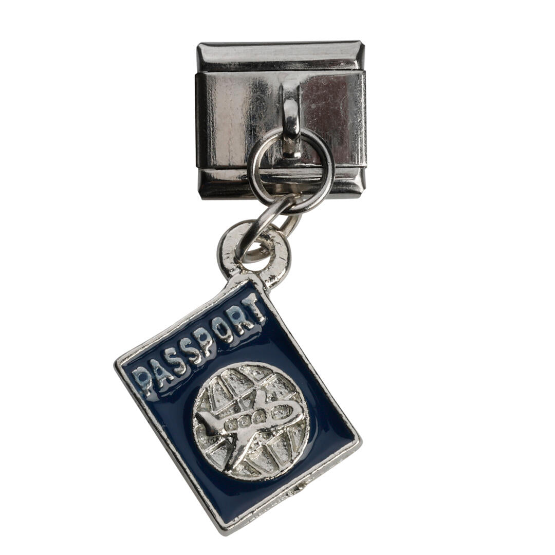 Passport Charm smykke led - sølvfarvet