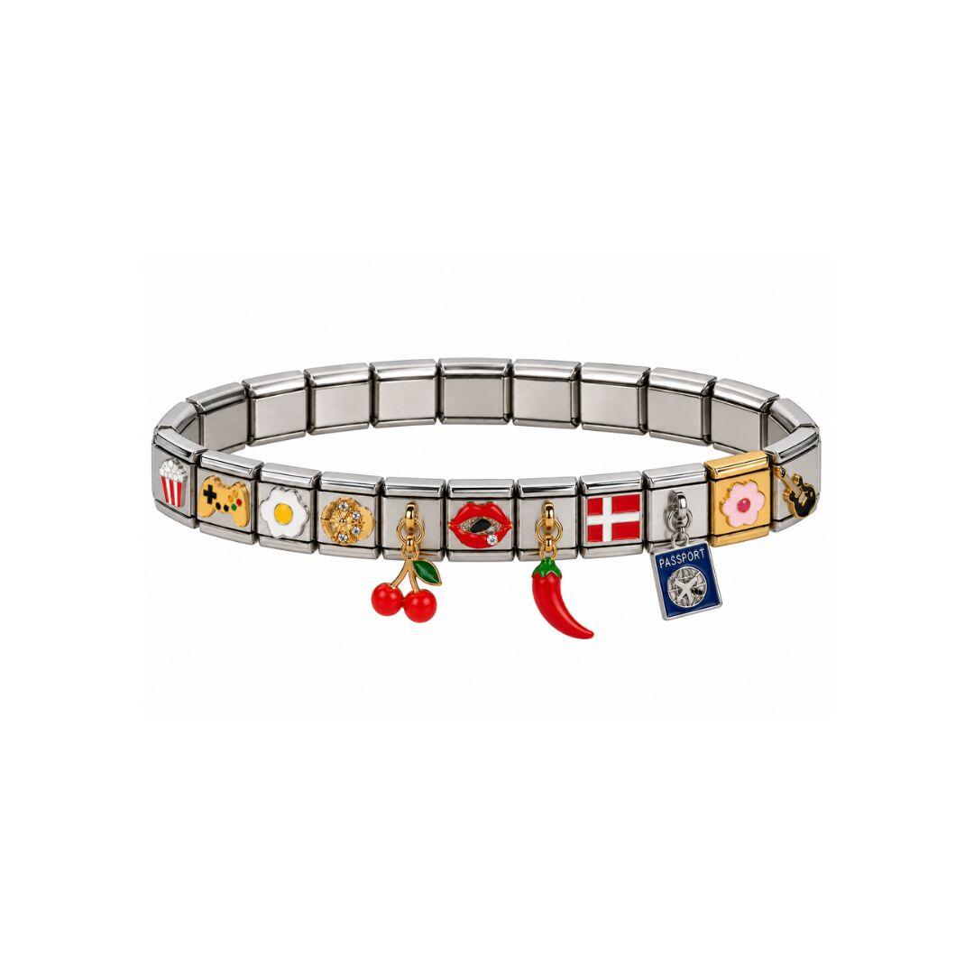 Cherry Charm smykke led - sølvfarvet