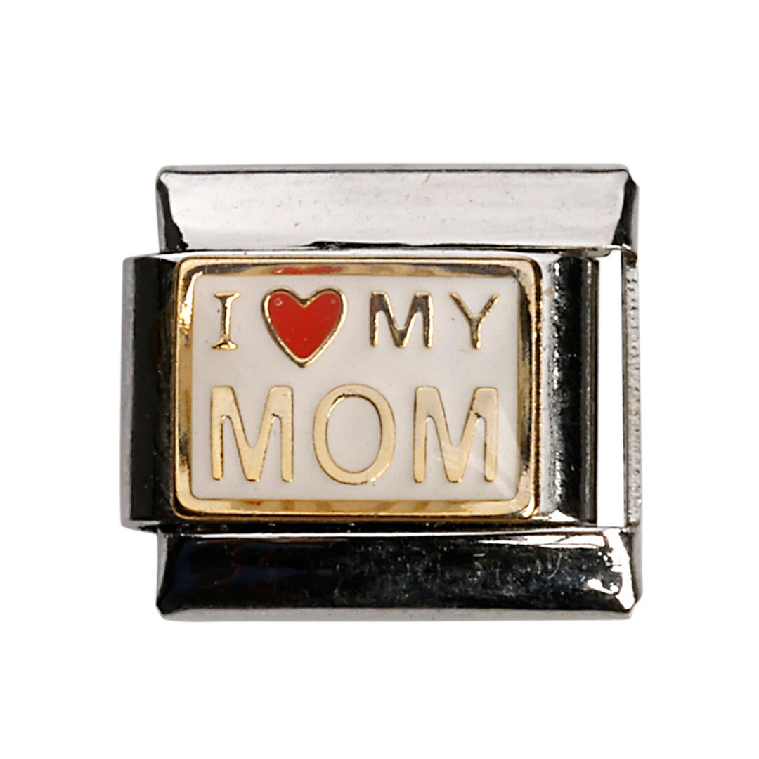 I love my mom smykke led - sølvfarvet