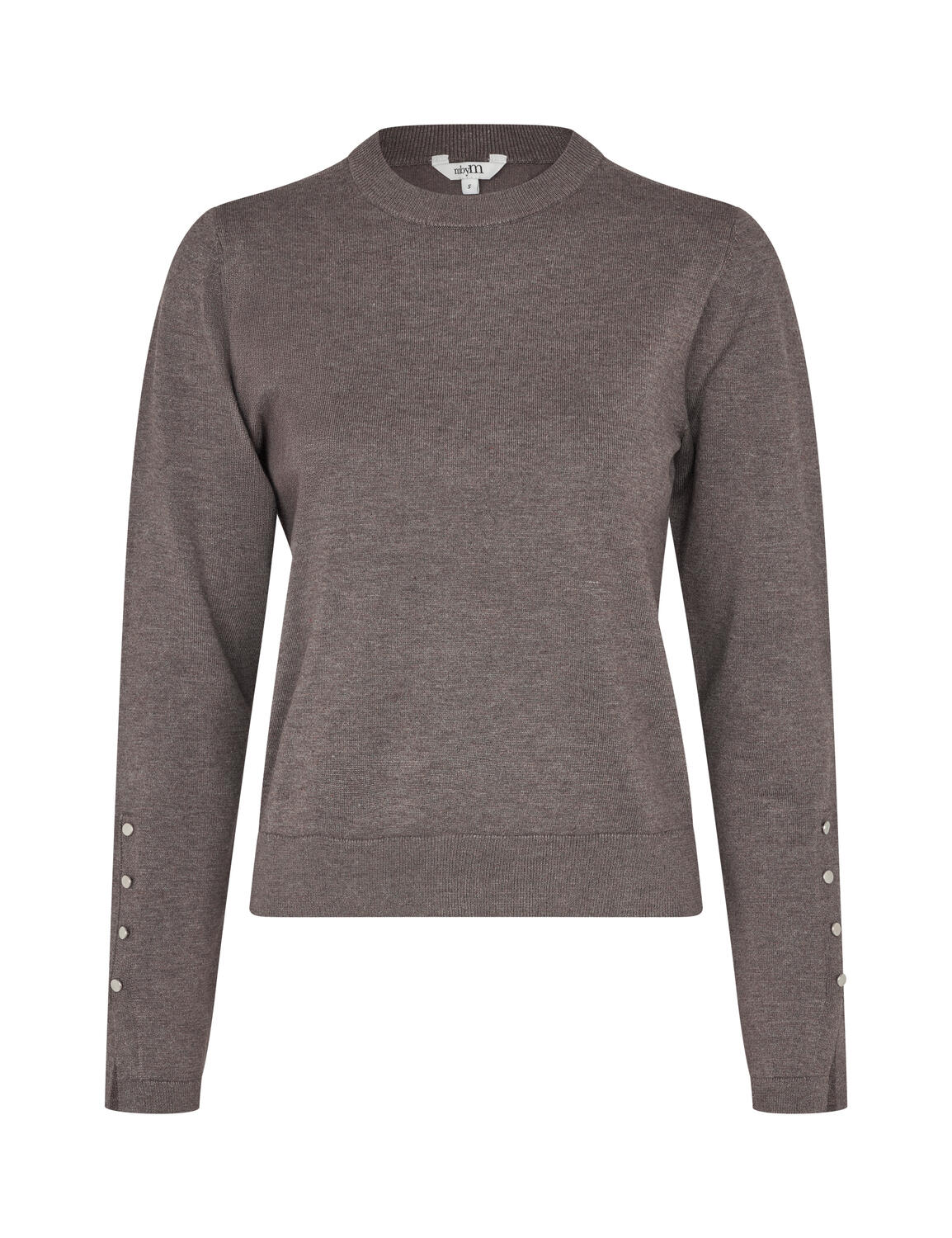 Christir-M striktrøje - grey melange