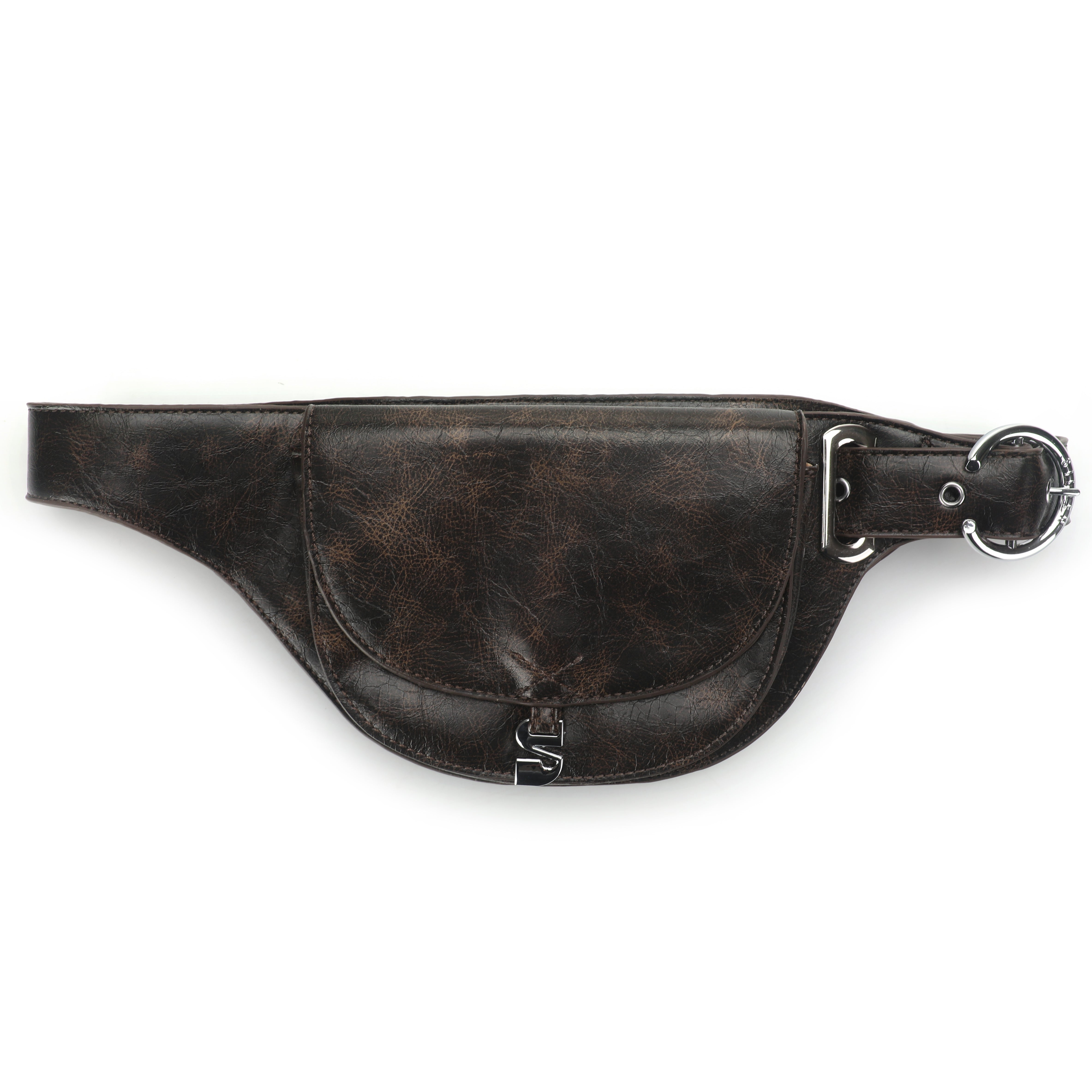 Eliza bæltetaske - Brown Cracked