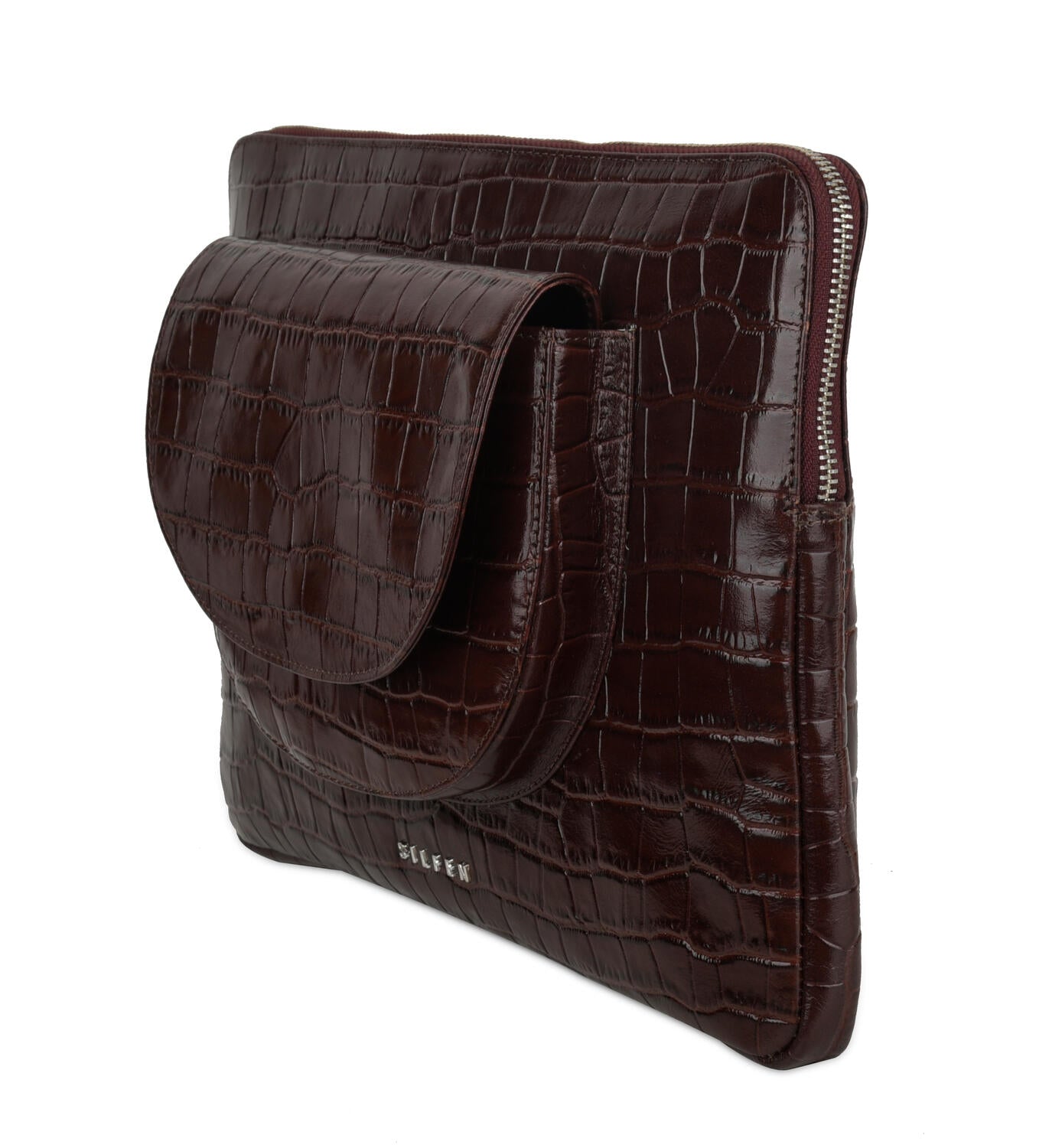 Selma computer sleeve – brun