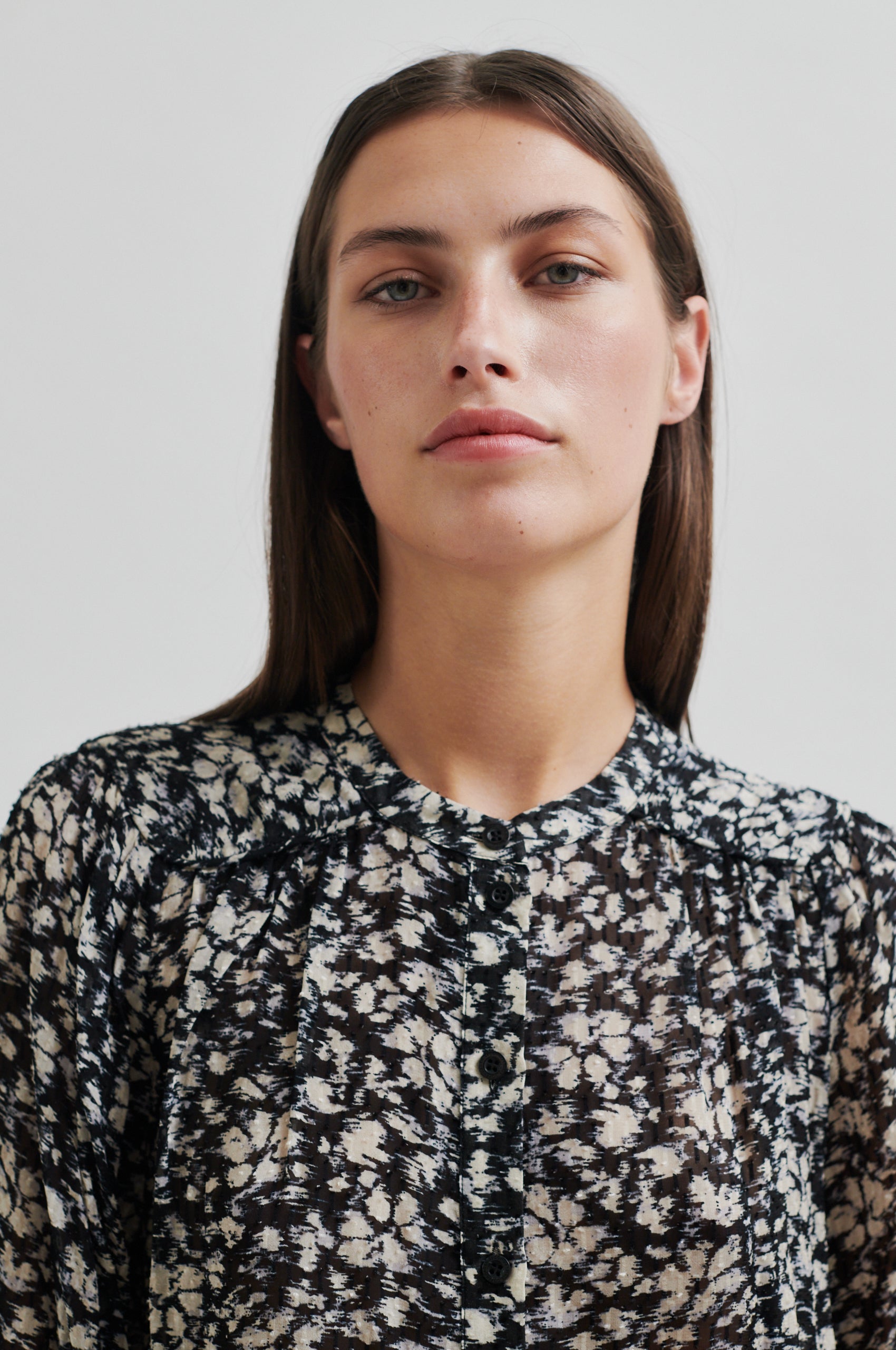 Scratch bluse - sort