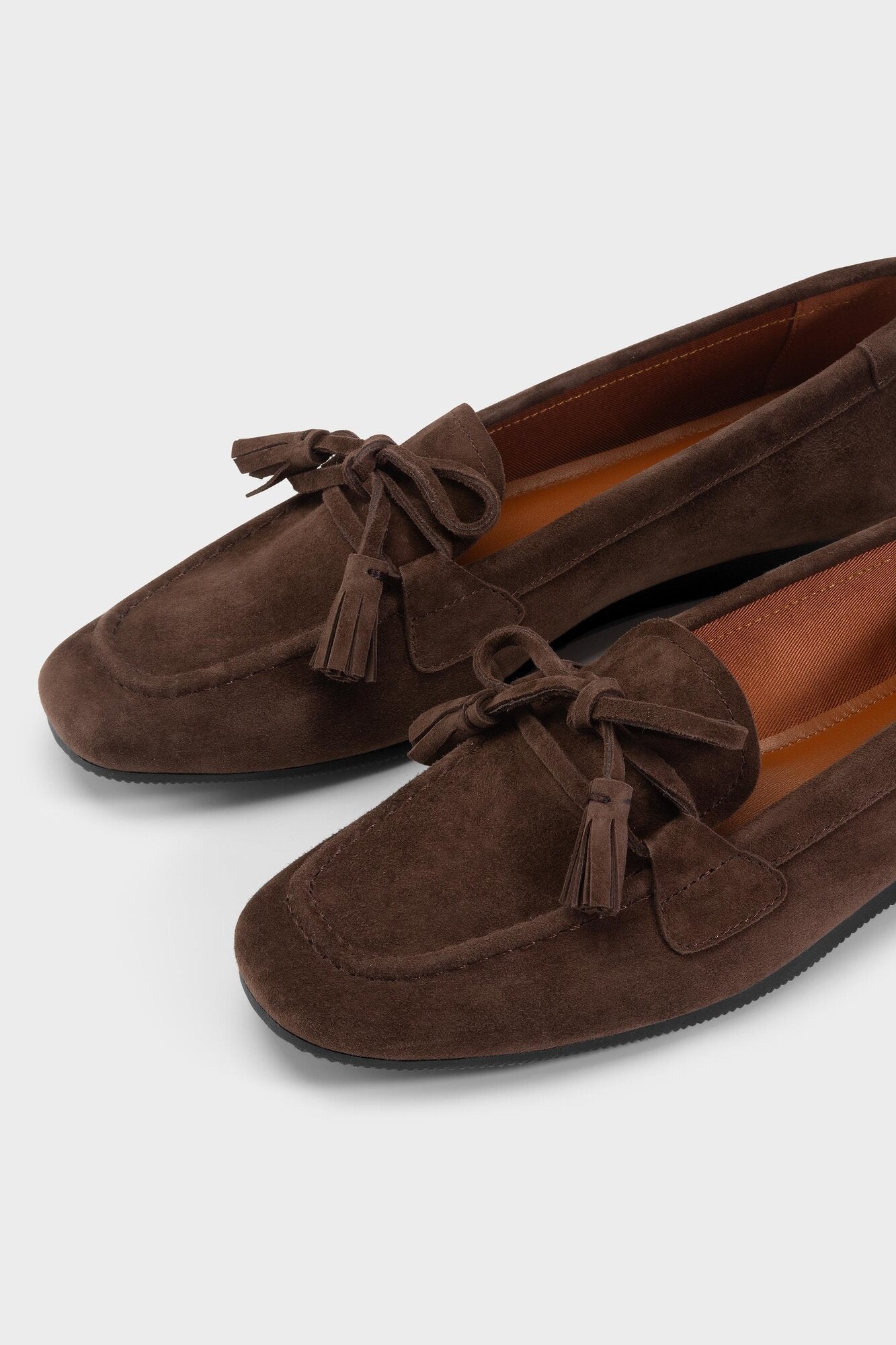 Hillary Suede loafers - Coffee