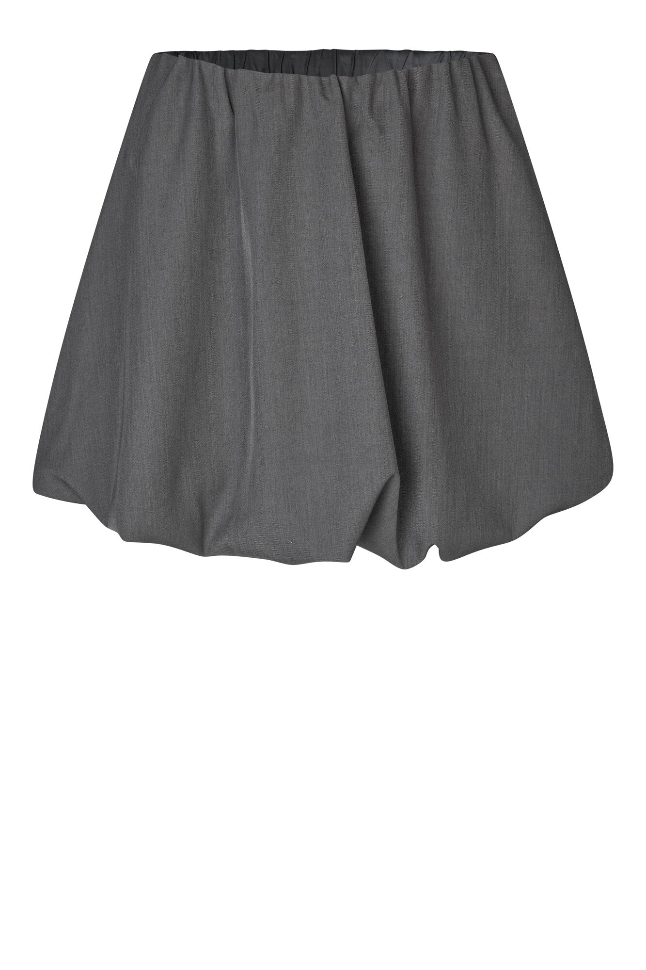 Otilia kort nederdel - Dark grey melange