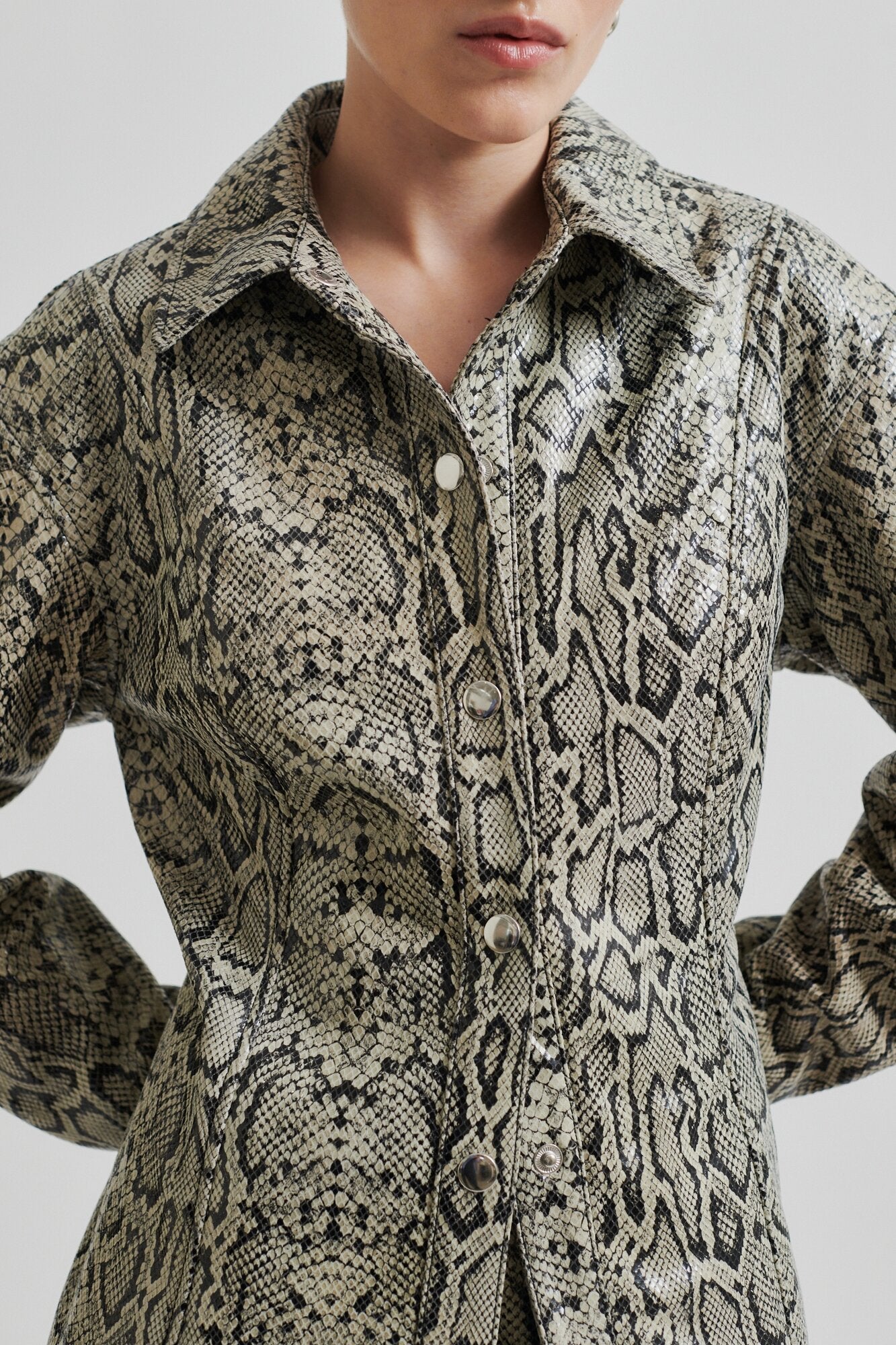 Devon læderskjorte - Summer Sand