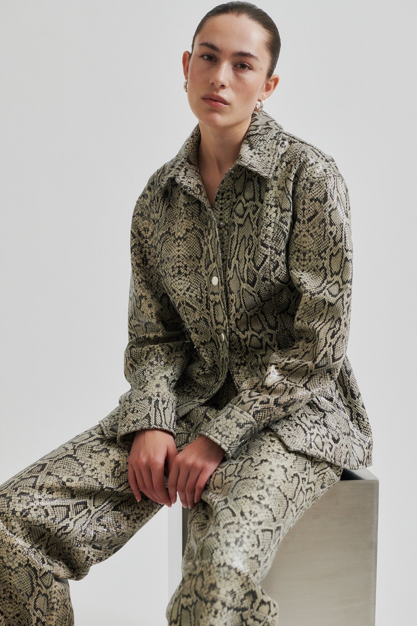 Devon læderskjorte - Summer Sand